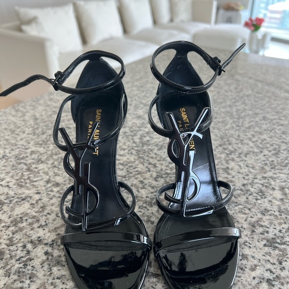 Black YSL patent leather heels - Picture 5 of 8